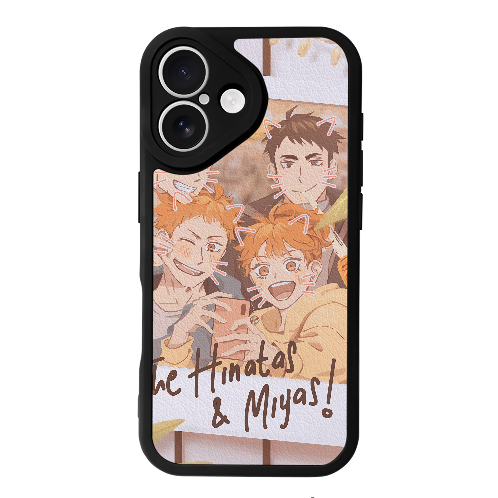 （画像用） ハイキュー!! Haikyu!! 【iPhone 16シリーズ対応】シリコンスマホケース（レザー調） 材質：シリコン